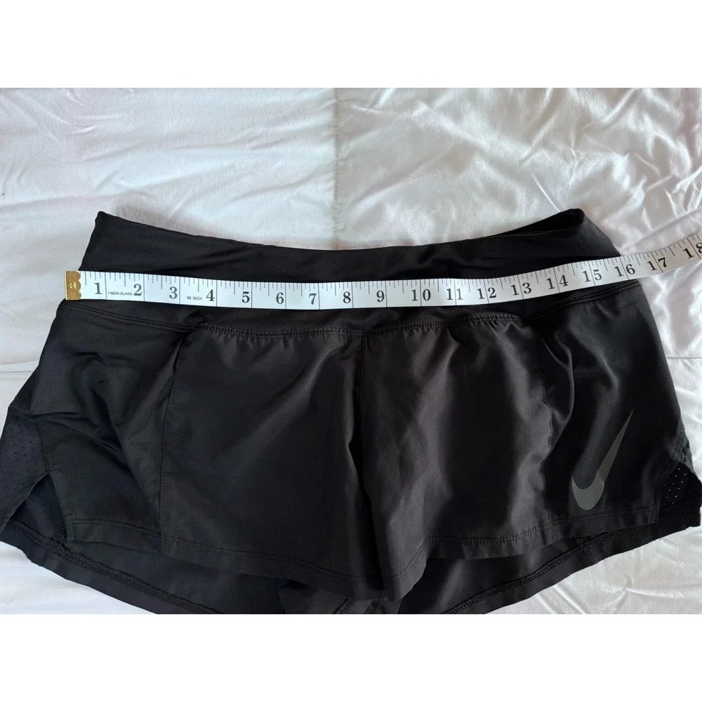 Nike Pro Fit Black Just Do It Running Shorts Women Size Medium, Drawstring